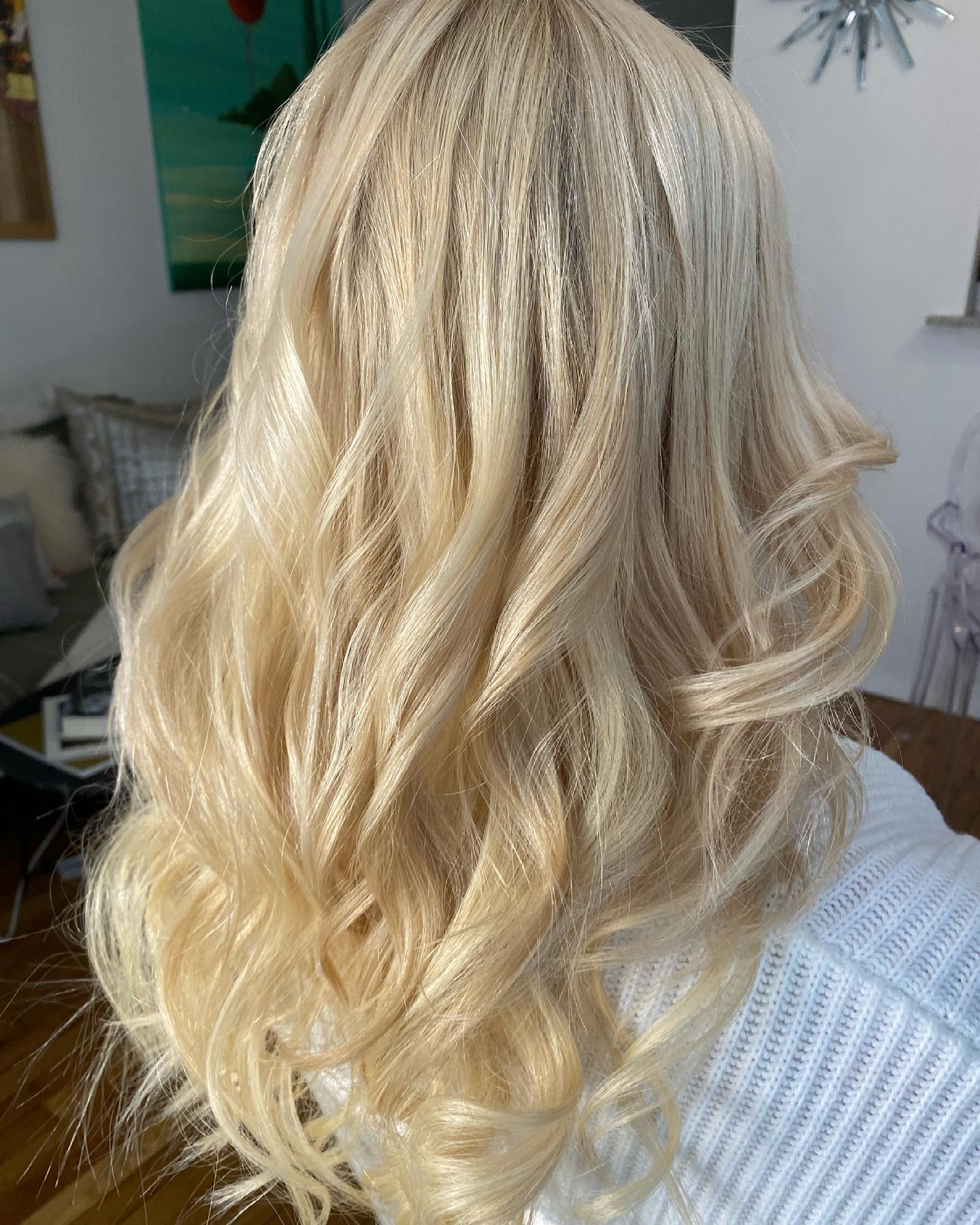 Turned her baby fine, flat hair into voluptuous body with 2 rows custom made hand tied extensions. #handtiedhairextension, #handtiedweft, #handtiedweftextensions, #hairextensionsnyc, #sewinhairextensions, #custommadehairextensions, #newyorkhairextensions